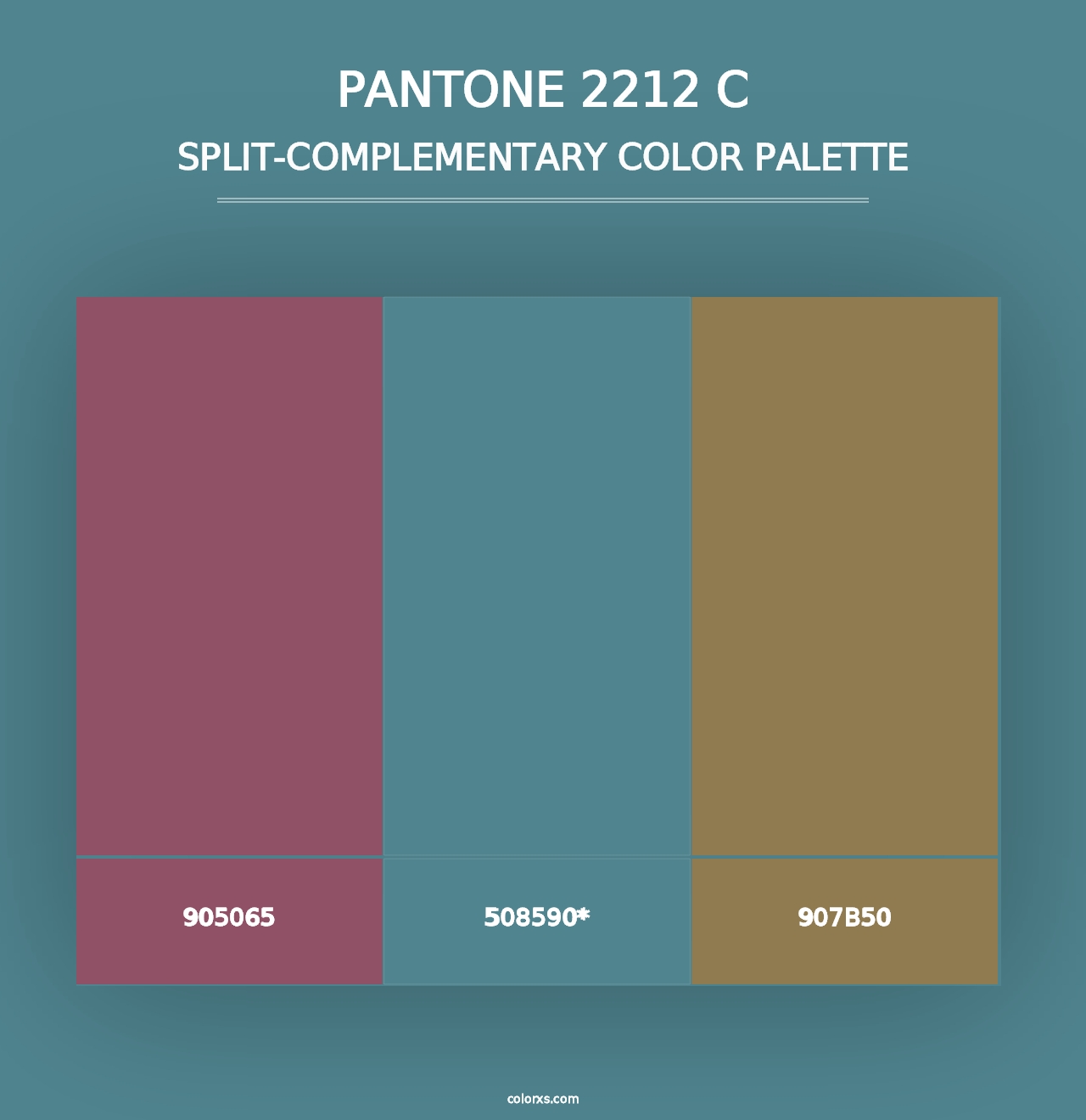 PANTONE 2212 C - Split-Complementary Color Palette