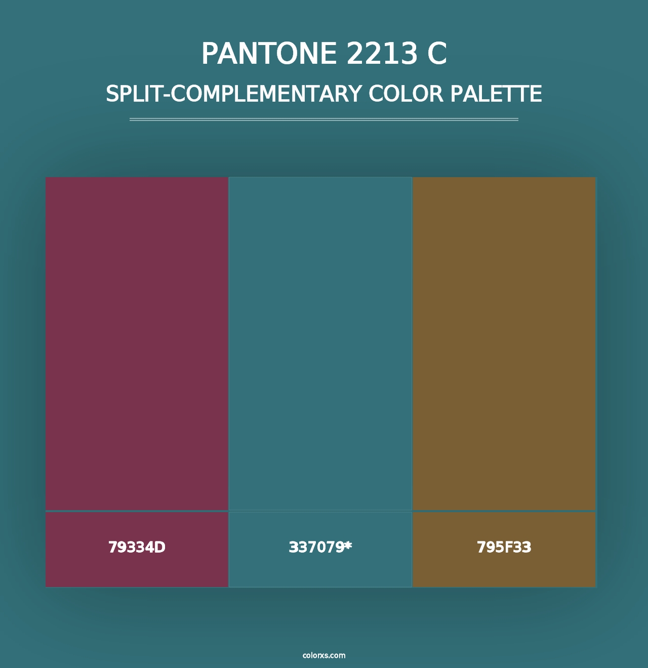 PANTONE 2213 C - Split-Complementary Color Palette