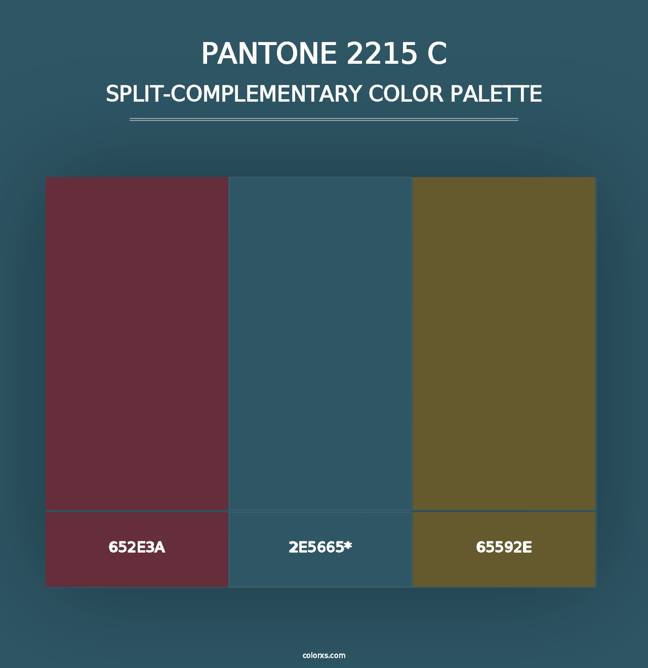 PANTONE 2215 C - Split-Complementary Color Palette