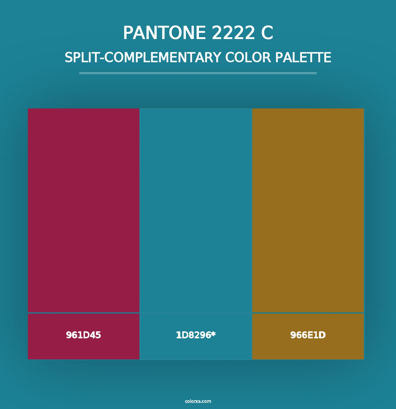 PANTONE 2222 C - Split-Complementary Color Palette