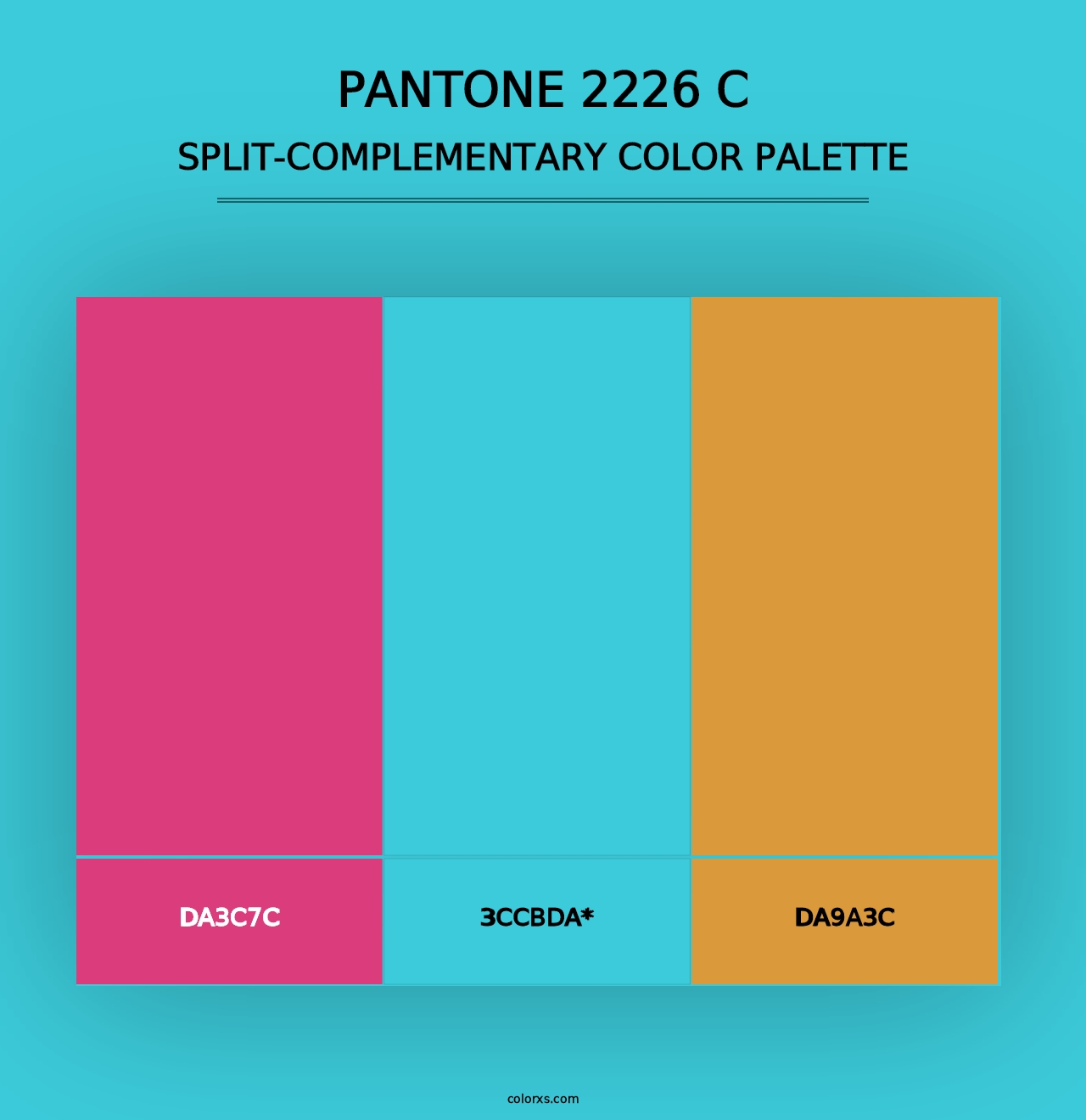 PANTONE 2226 C - Split-Complementary Color Palette