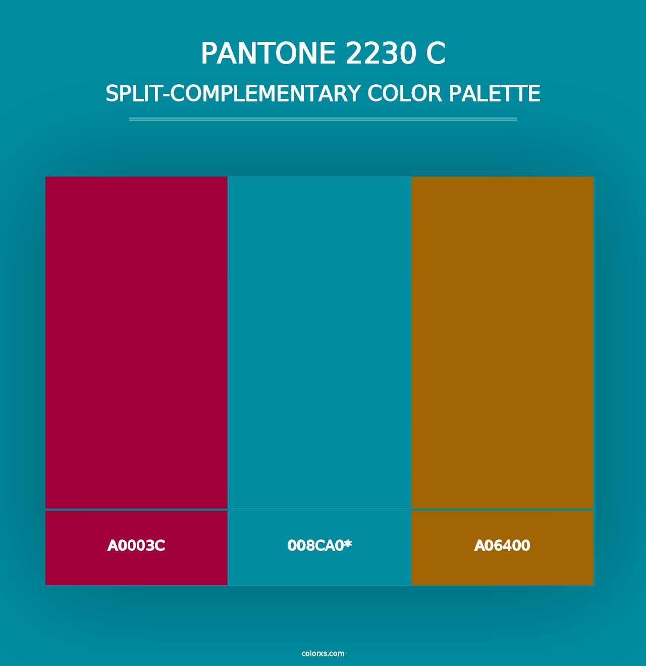 PANTONE 2230 C - Split-Complementary Color Palette