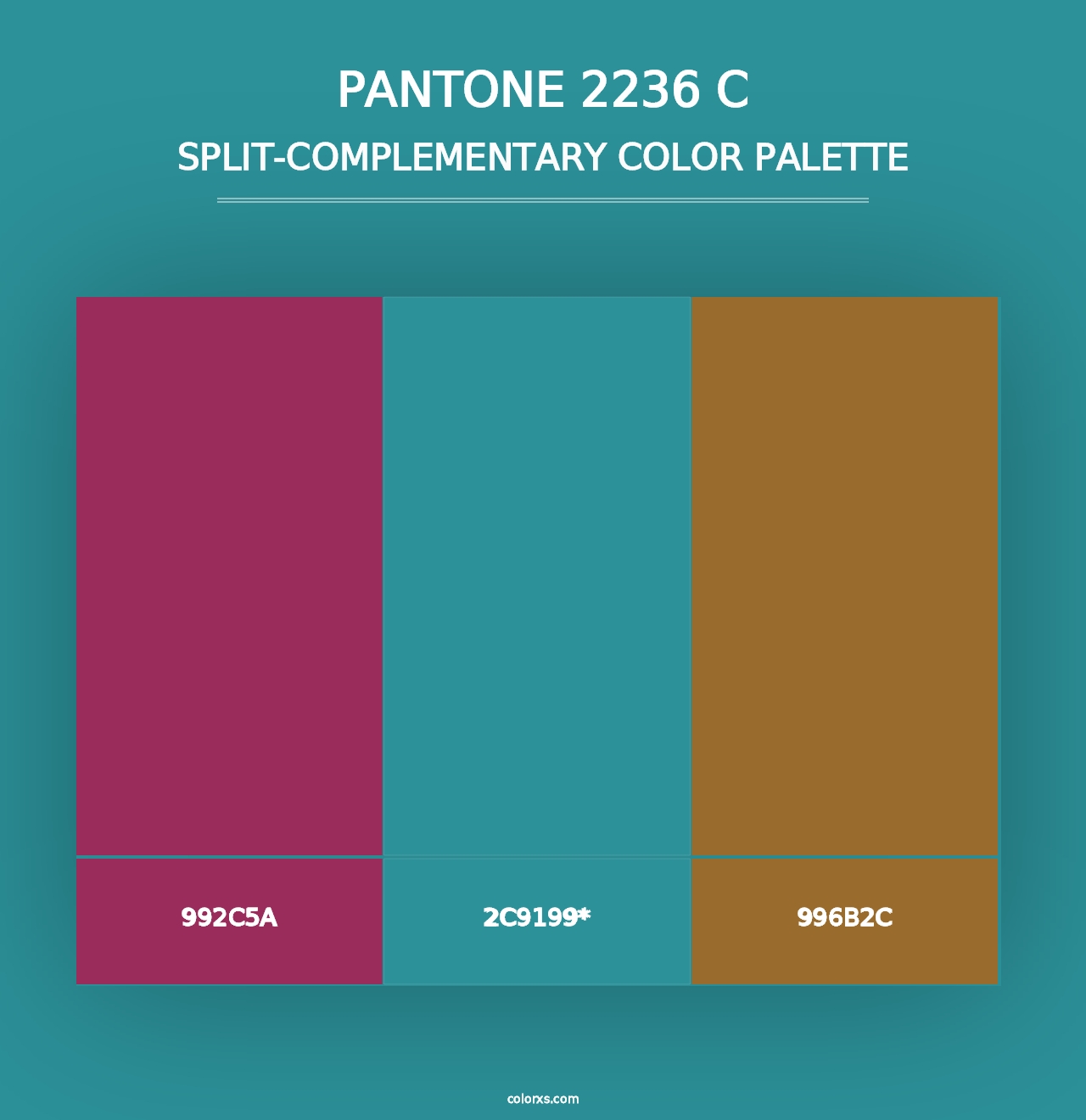 PANTONE 2236 C - Split-Complementary Color Palette