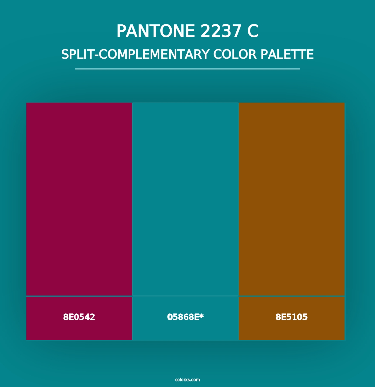 PANTONE 2237 C - Split-Complementary Color Palette