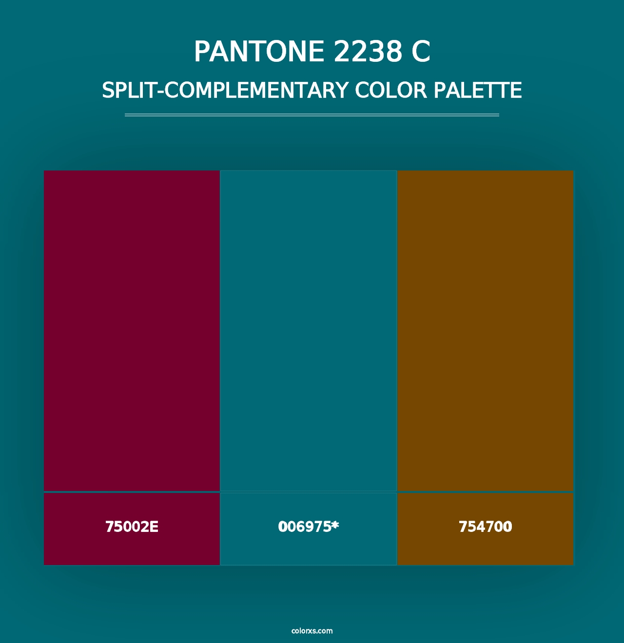 PANTONE 2238 C - Split-Complementary Color Palette