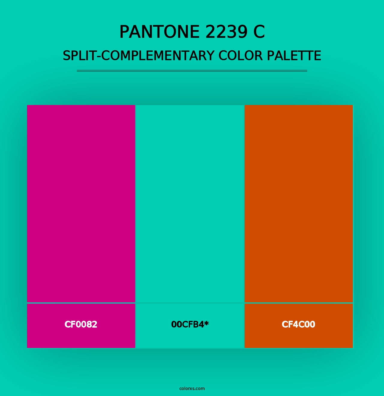 PANTONE 2239 C - Split-Complementary Color Palette