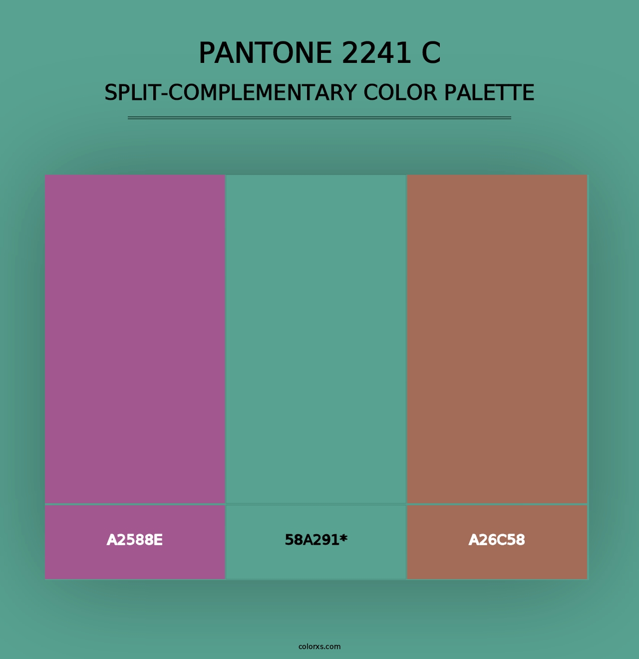 PANTONE 2241 C - Split-Complementary Color Palette