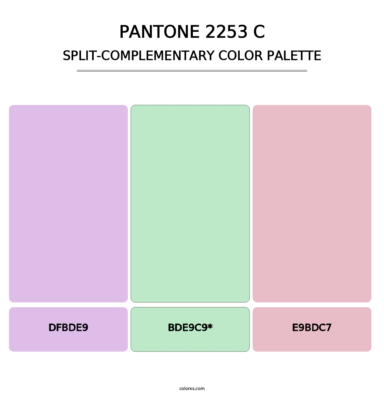 PANTONE 2253 C - Split-Complementary Color Palette