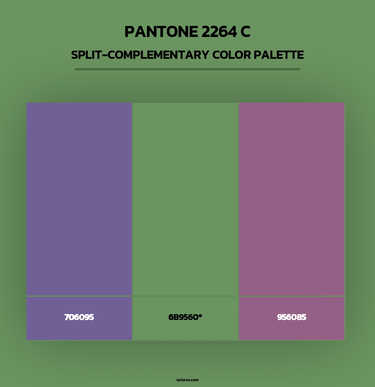 PANTONE 2264 C - Split-Complementary Color Palette