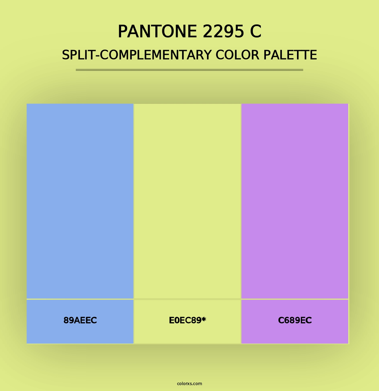 PANTONE 2295 C - Split-Complementary Color Palette