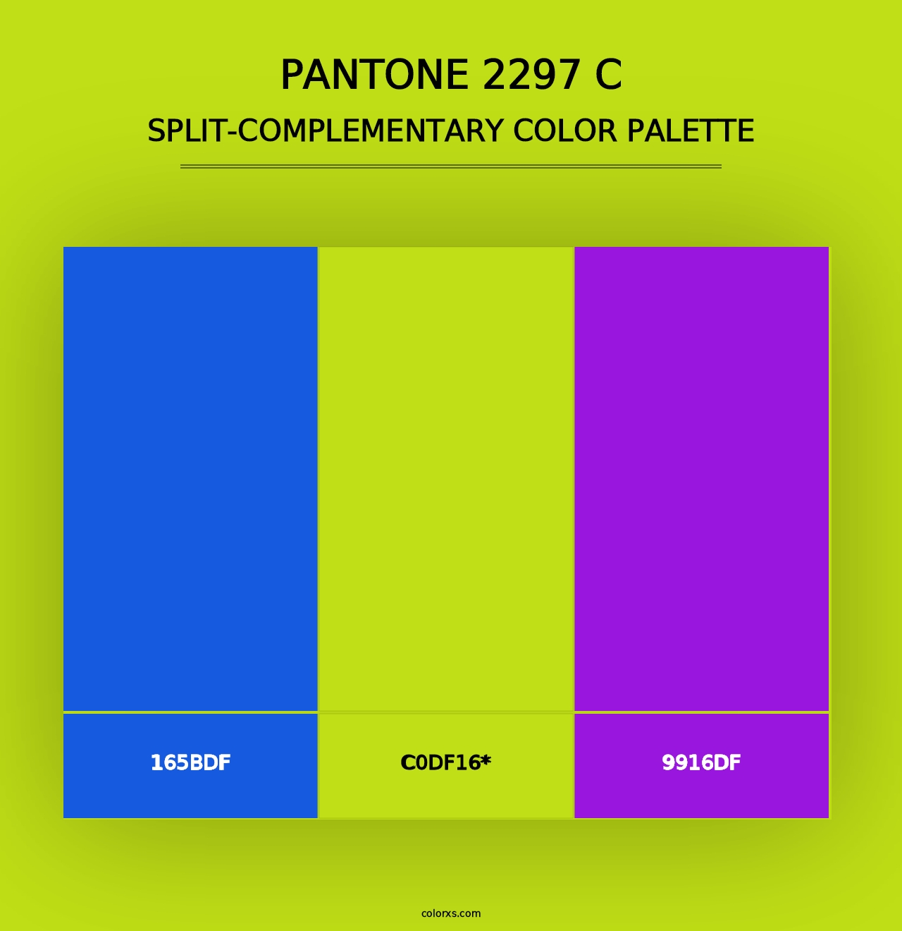 PANTONE 2297 C - Split-Complementary Color Palette