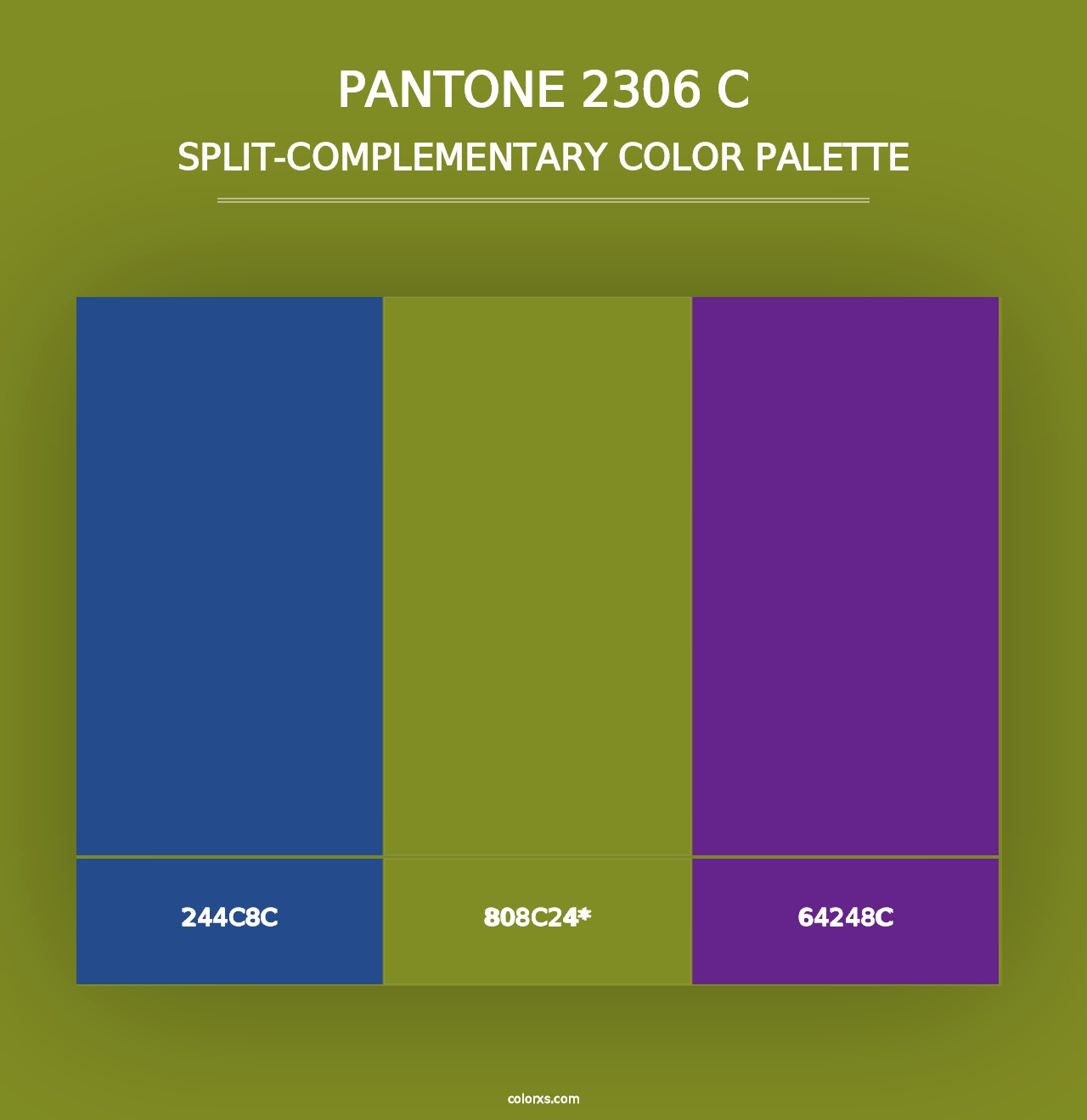 PANTONE 2306 C - Split-Complementary Color Palette