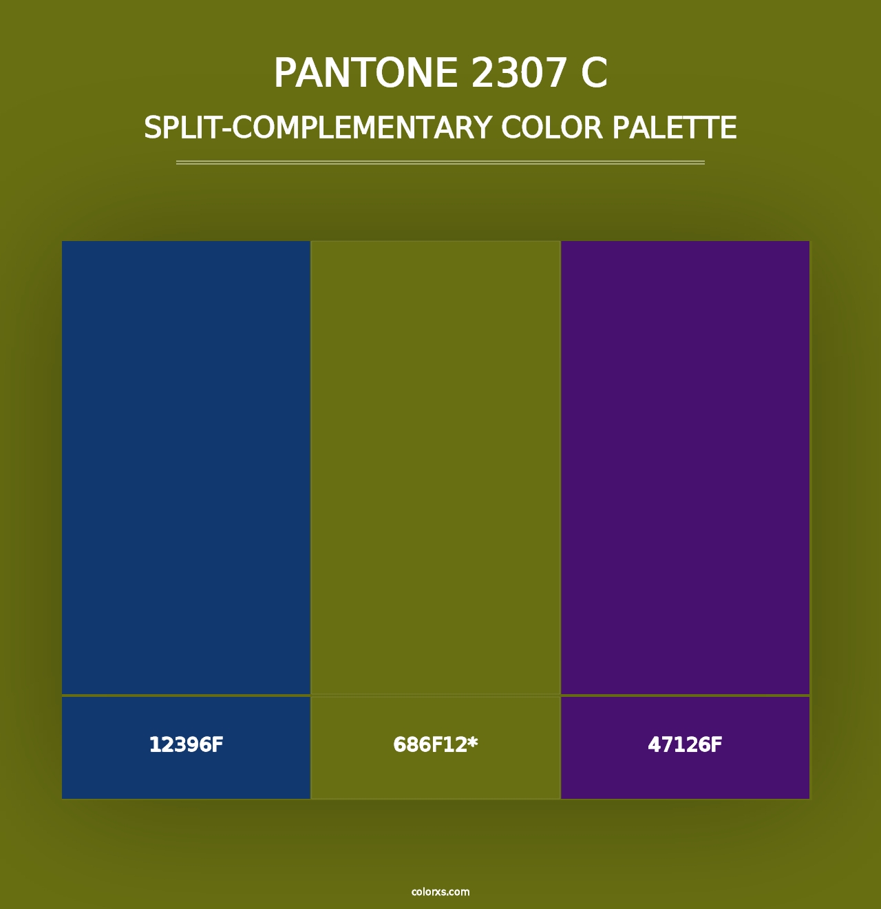 PANTONE 2307 C - Split-Complementary Color Palette