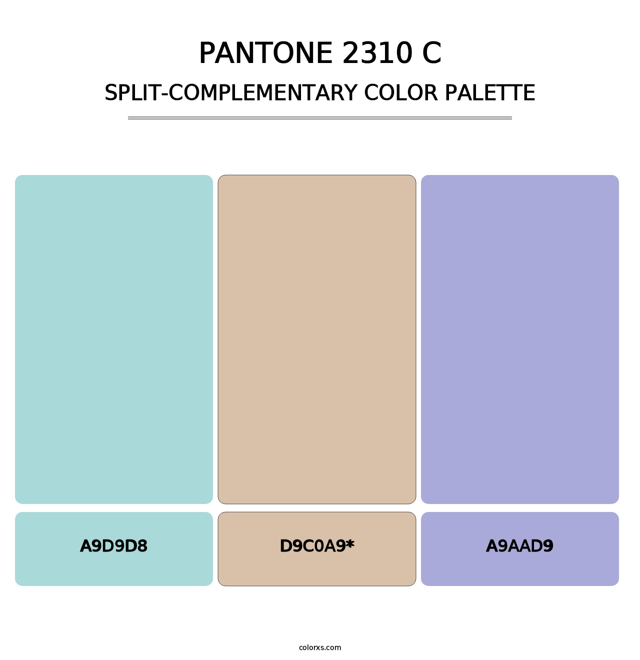 PANTONE 2310 C - Split-Complementary Color Palette