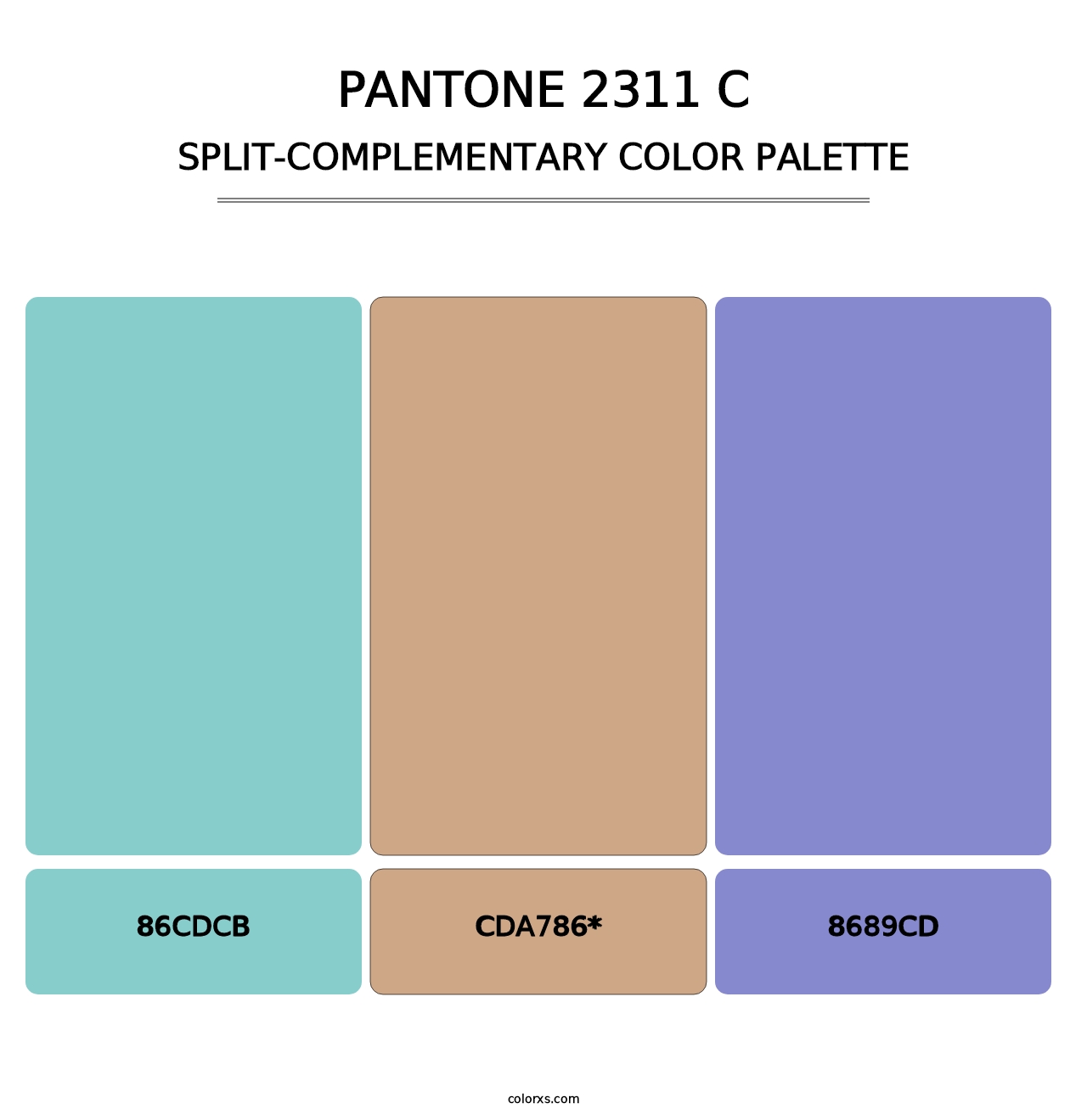 PANTONE 2311 C - Split-Complementary Color Palette