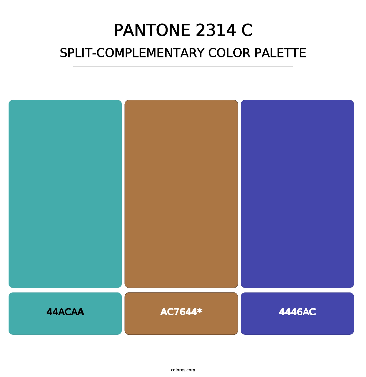 PANTONE 2314 C - Split-Complementary Color Palette