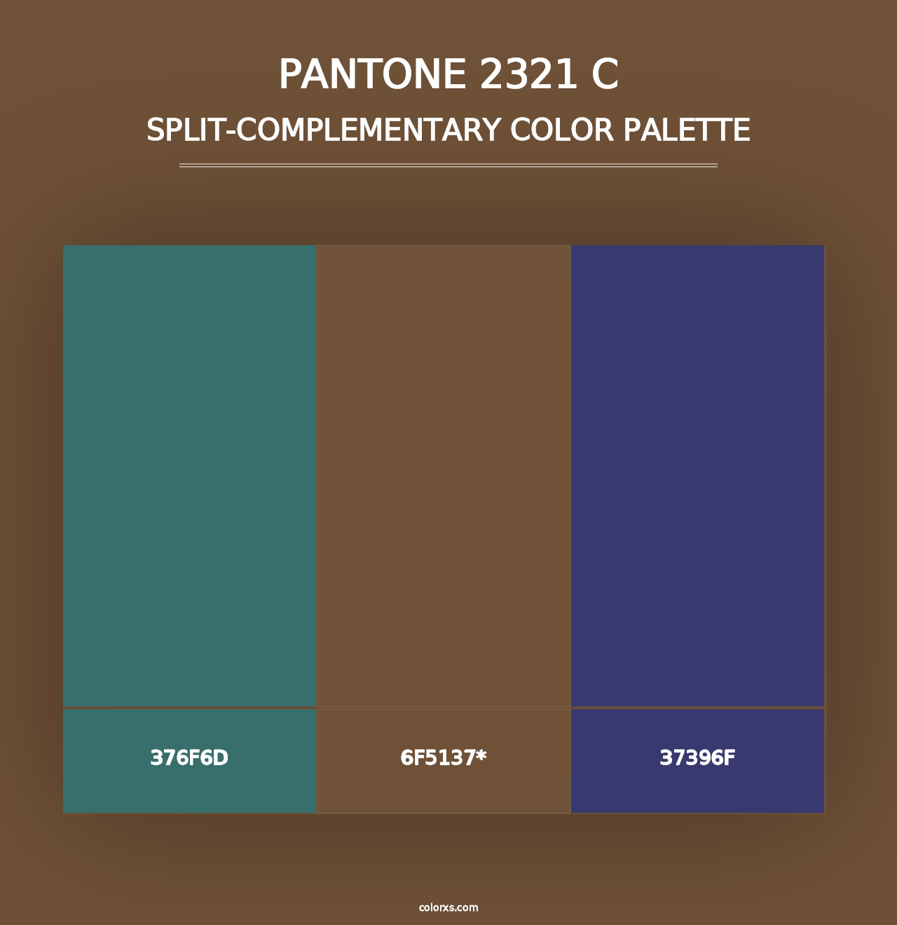 PANTONE 2321 C - Split-Complementary Color Palette