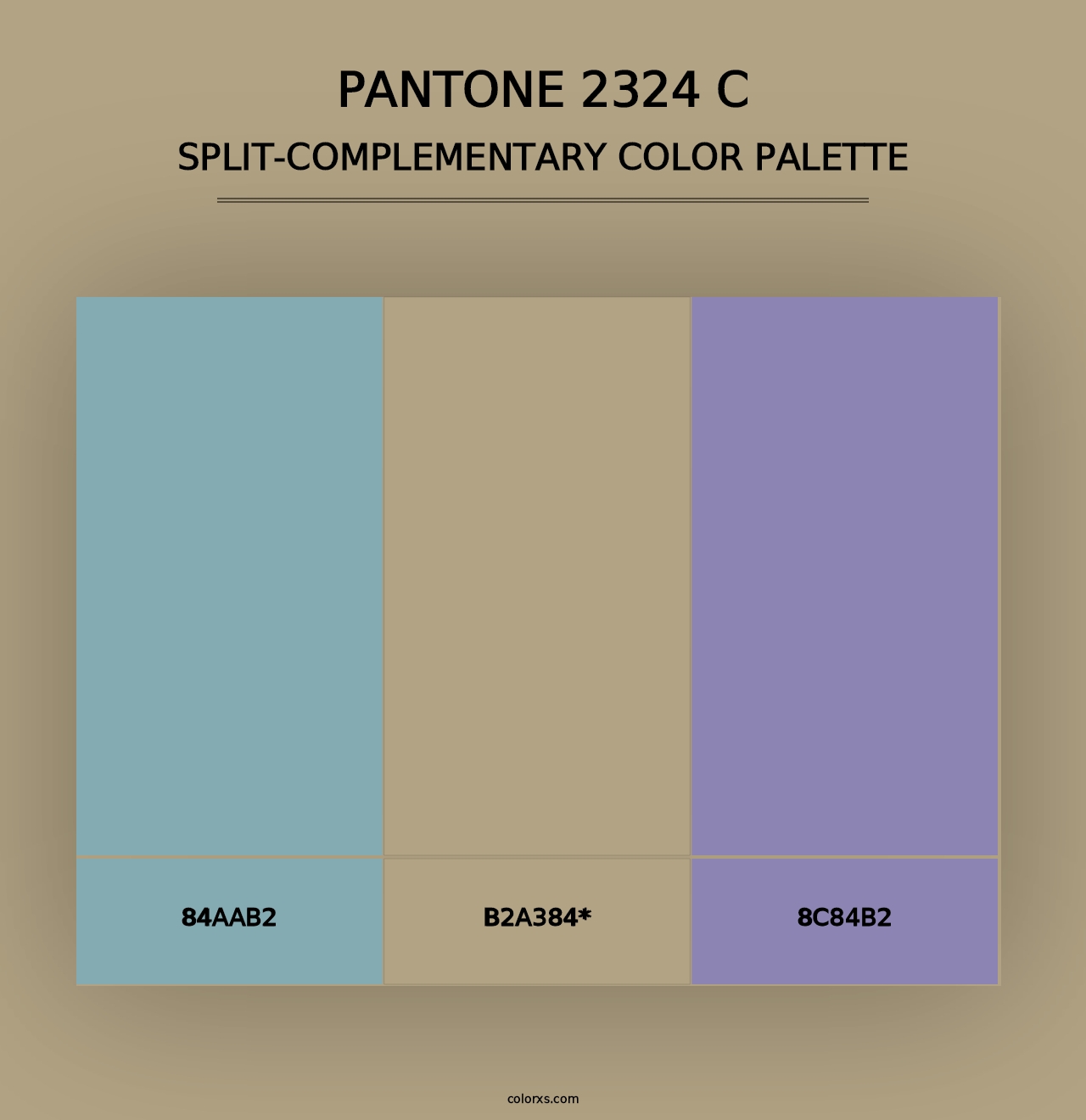 PANTONE 2324 C - Split-Complementary Color Palette