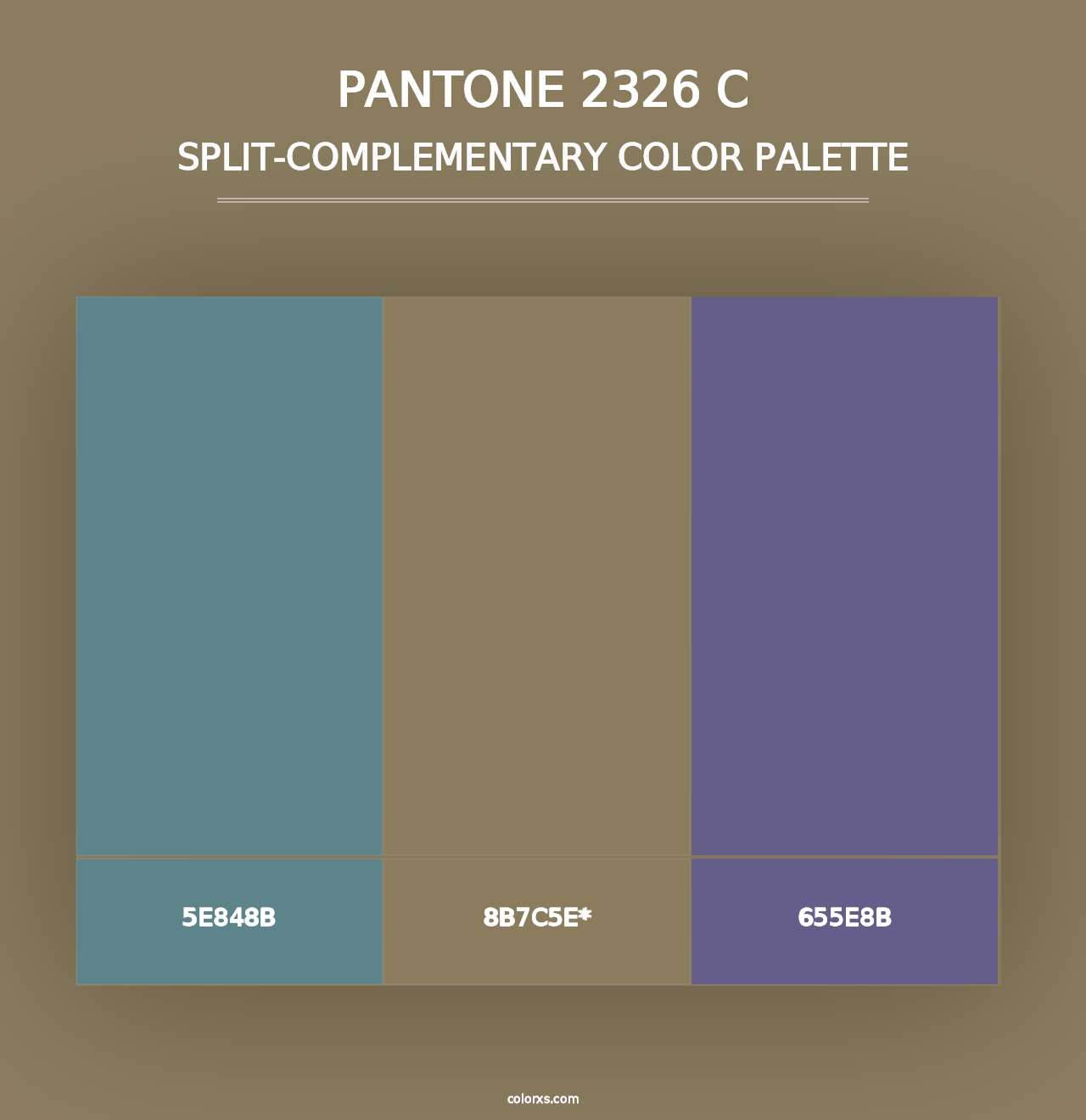 PANTONE 2326 C - Split-Complementary Color Palette