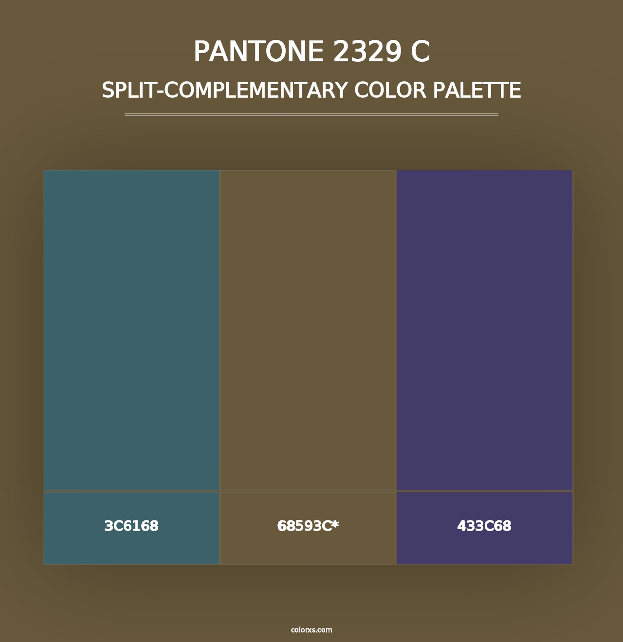 PANTONE 2329 C - Split-Complementary Color Palette