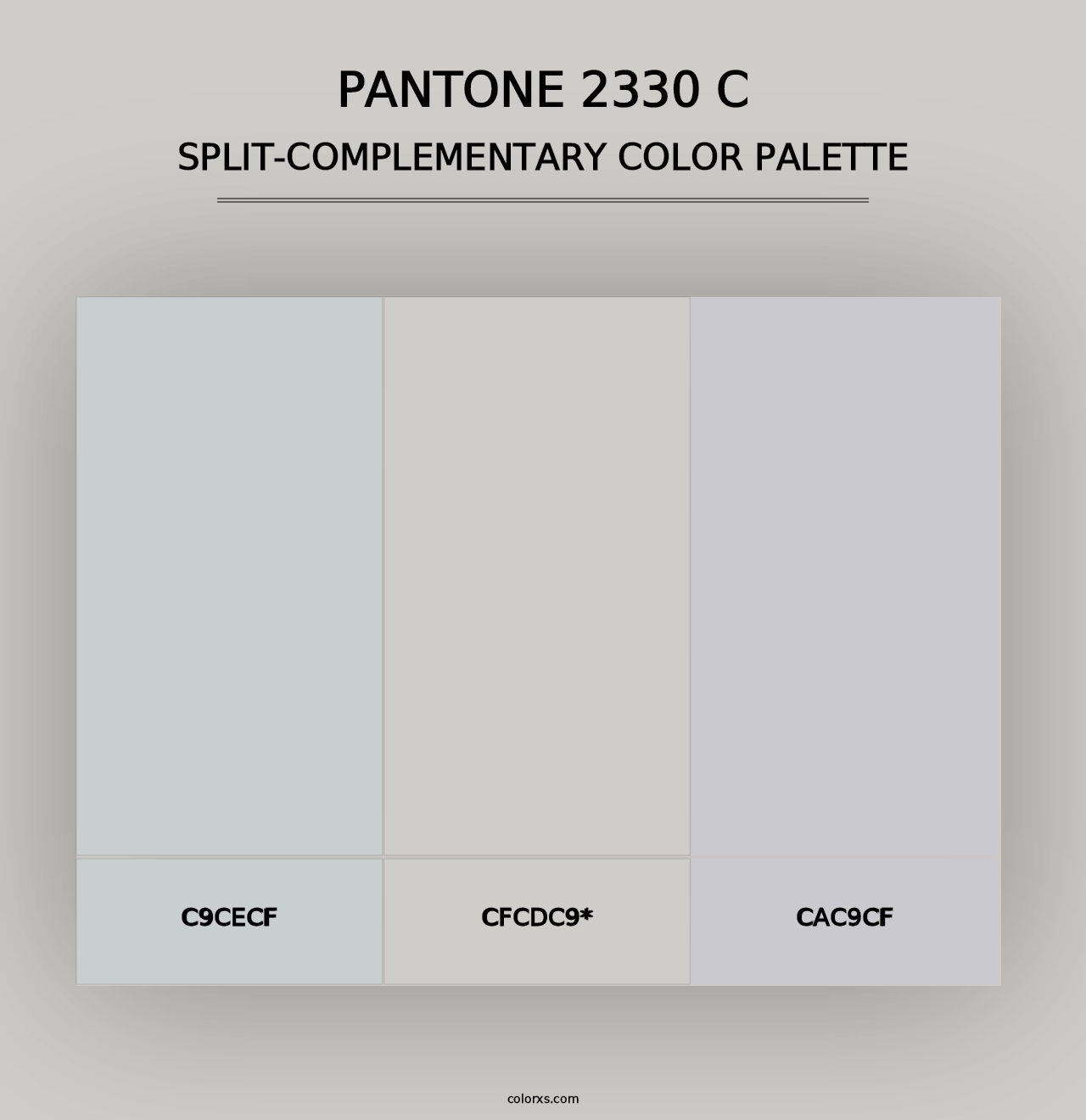 PANTONE 2330 C - Split-Complementary Color Palette