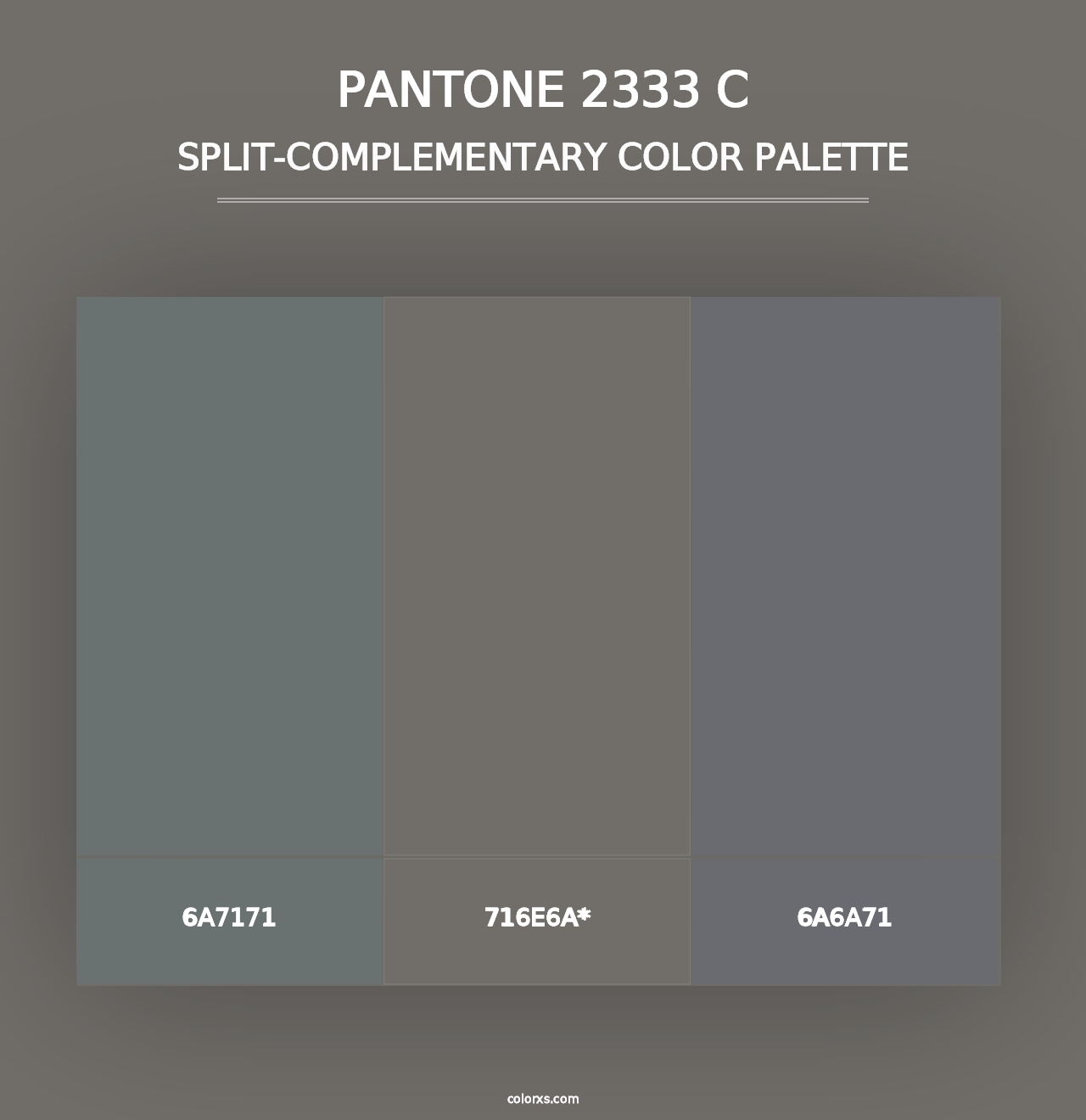 PANTONE 2333 C - Split-Complementary Color Palette