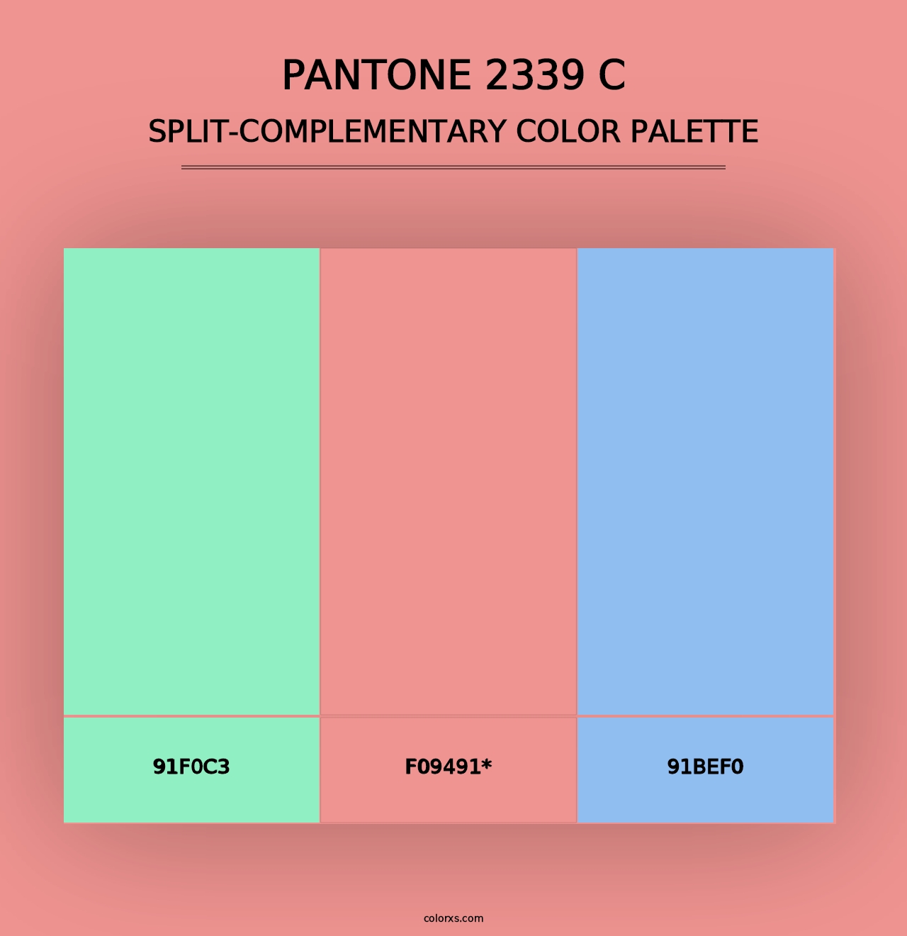 PANTONE 2339 C - Split-Complementary Color Palette