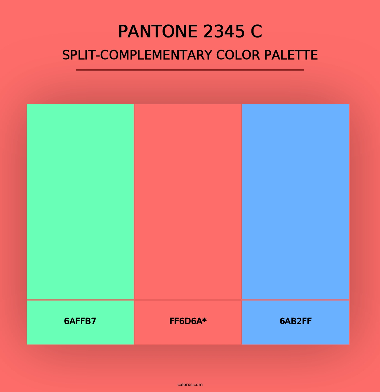 PANTONE 2345 C - Split-Complementary Color Palette