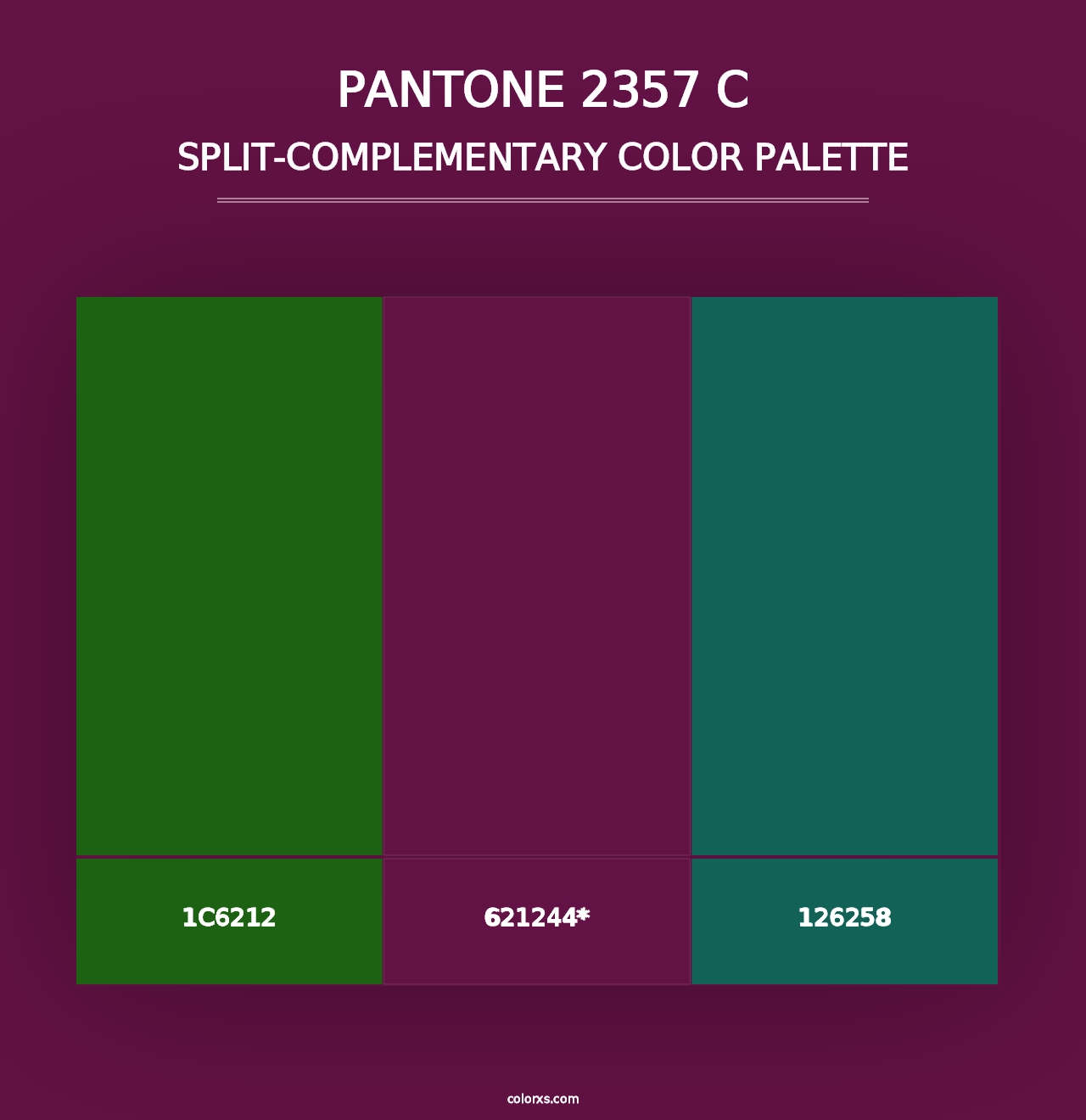 PANTONE 2357 C - Split-Complementary Color Palette