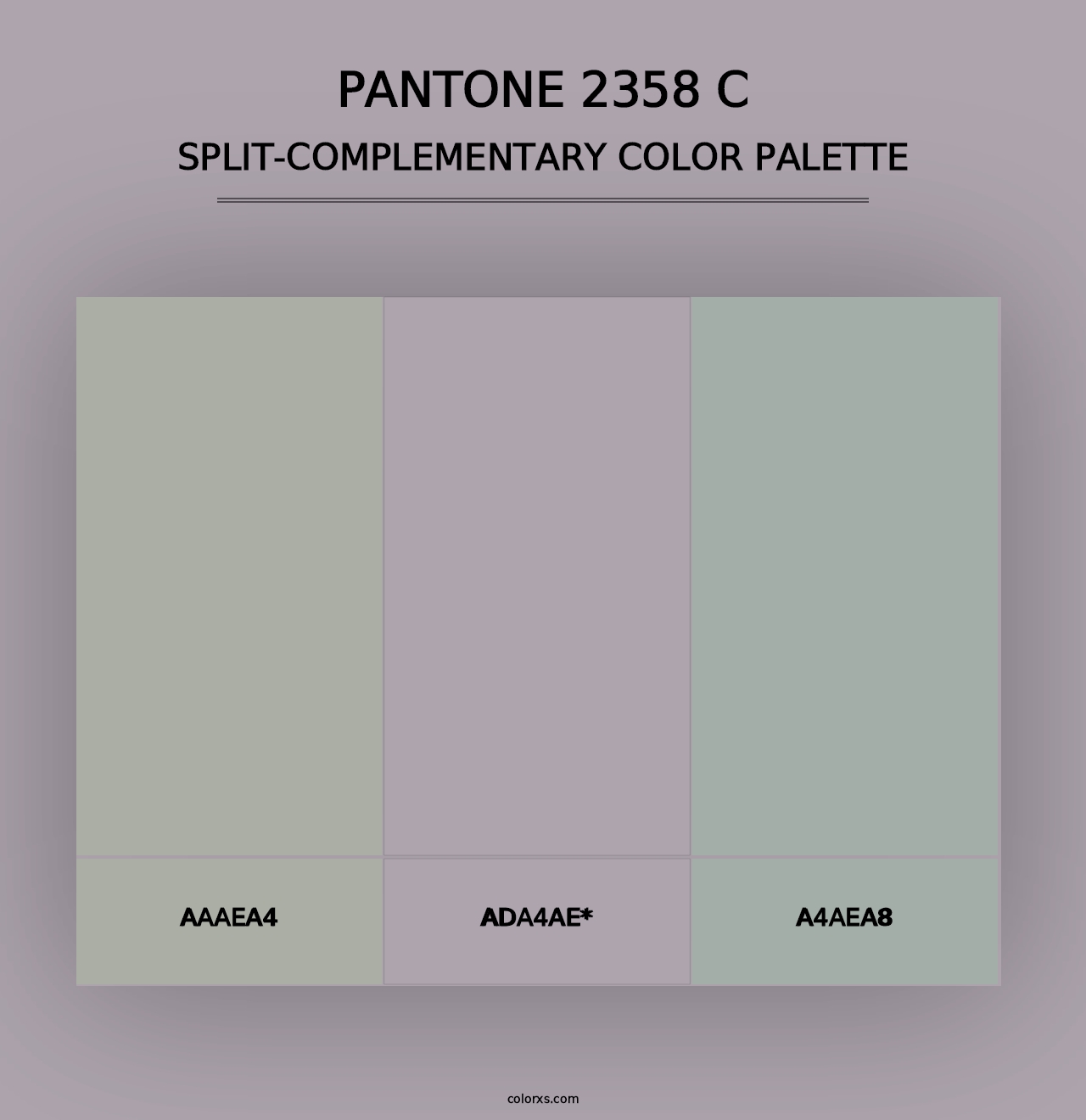 PANTONE 2358 C - Split-Complementary Color Palette