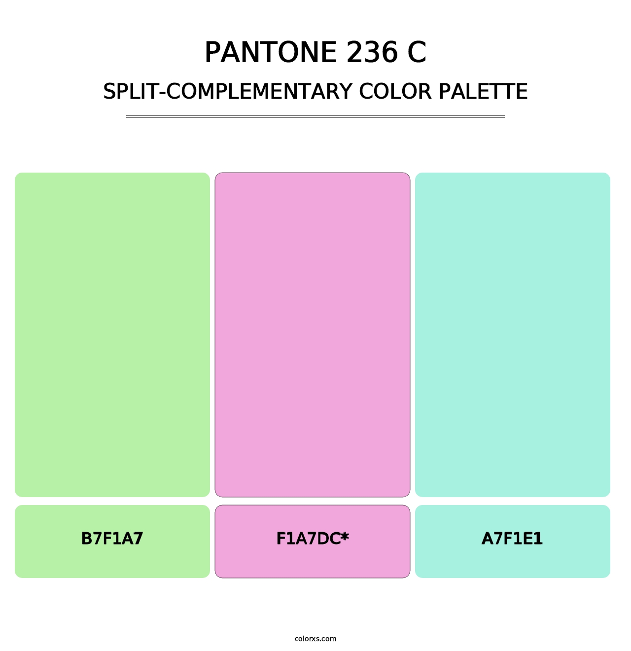 PANTONE 236 C - Split-Complementary Color Palette