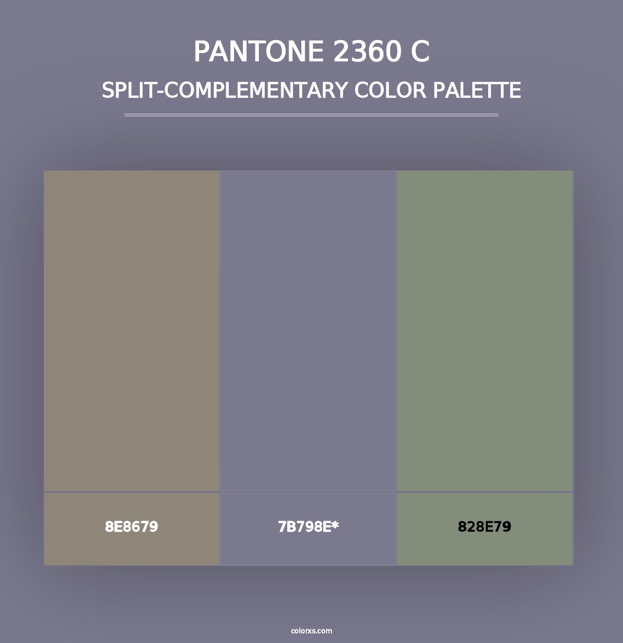 PANTONE 2360 C - Split-Complementary Color Palette