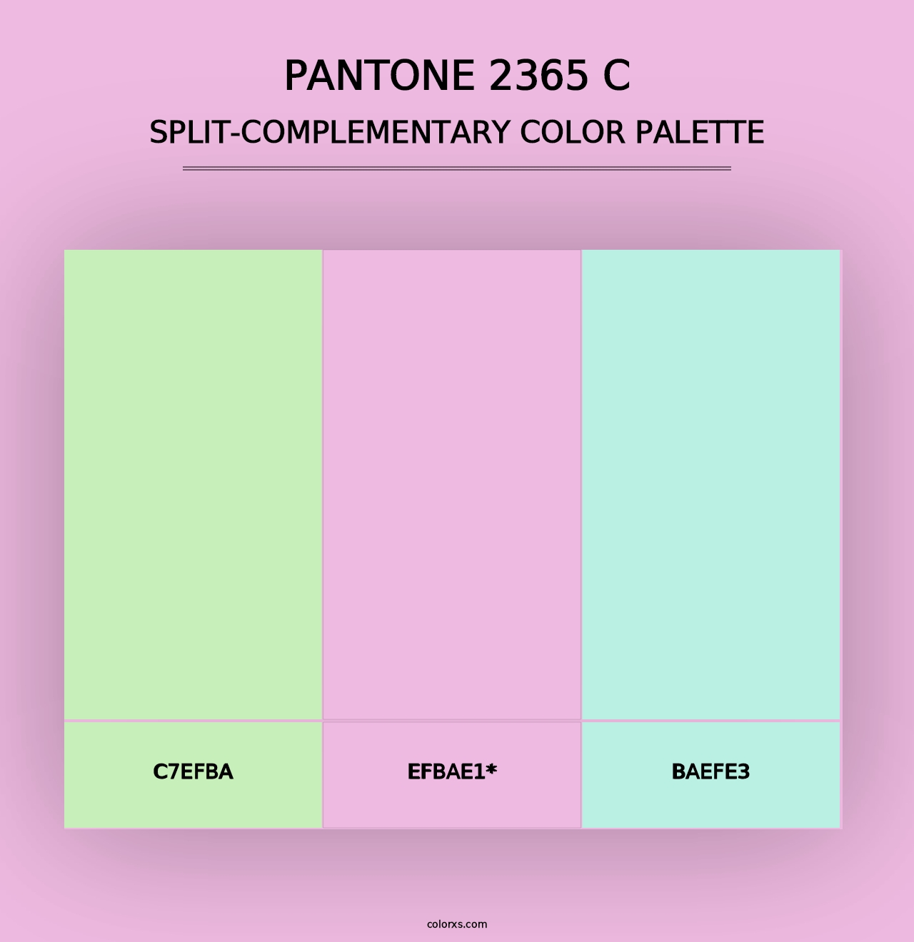 PANTONE 2365 C - Split-Complementary Color Palette