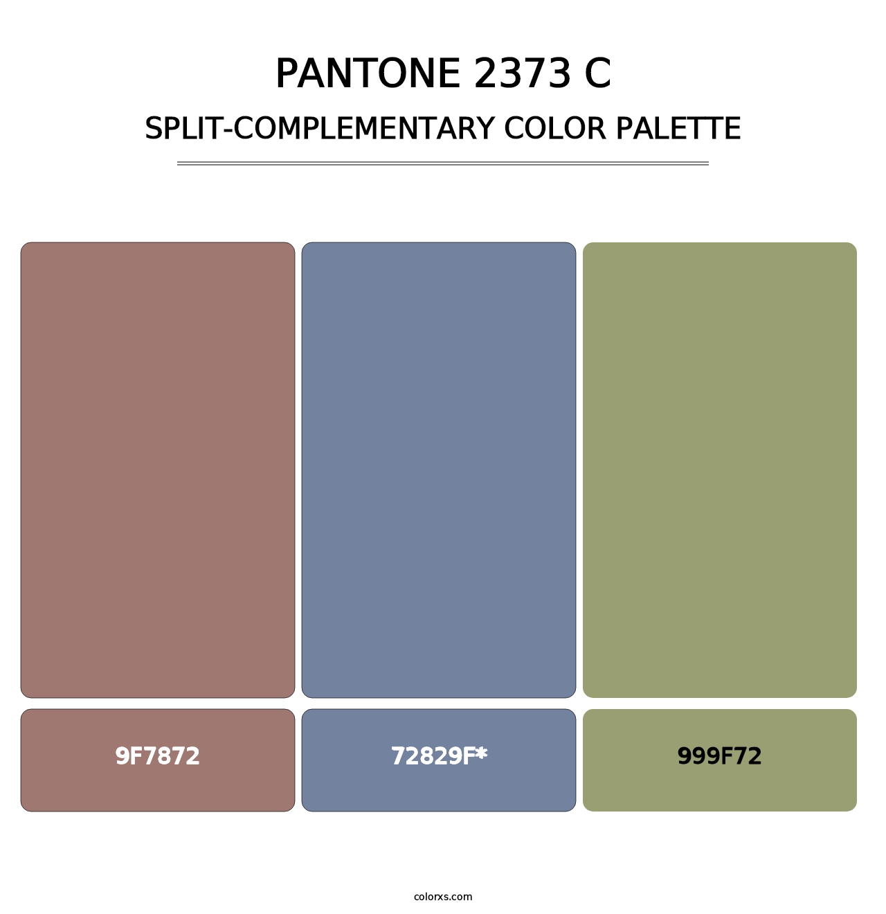 PANTONE 2373 C - Split-Complementary Color Palette