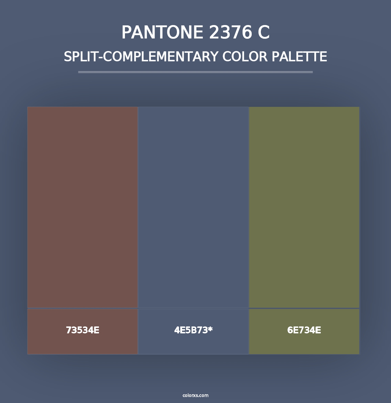 PANTONE 2376 C - Split-Complementary Color Palette