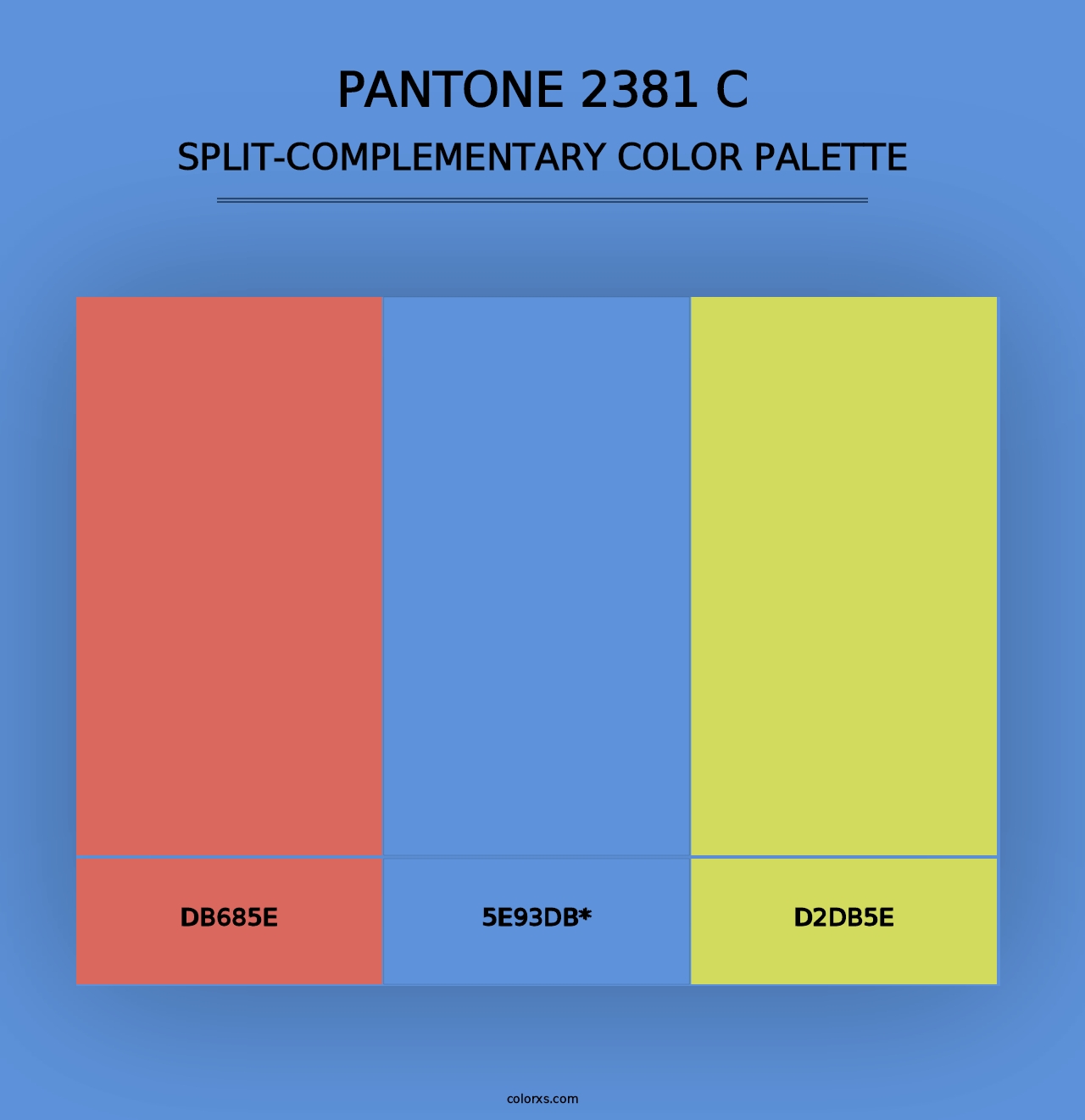 PANTONE 2381 C - Split-Complementary Color Palette