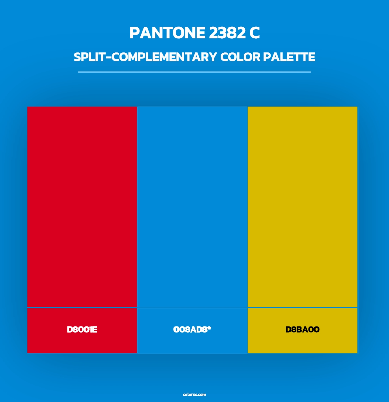 PANTONE 2382 C - Split-Complementary Color Palette