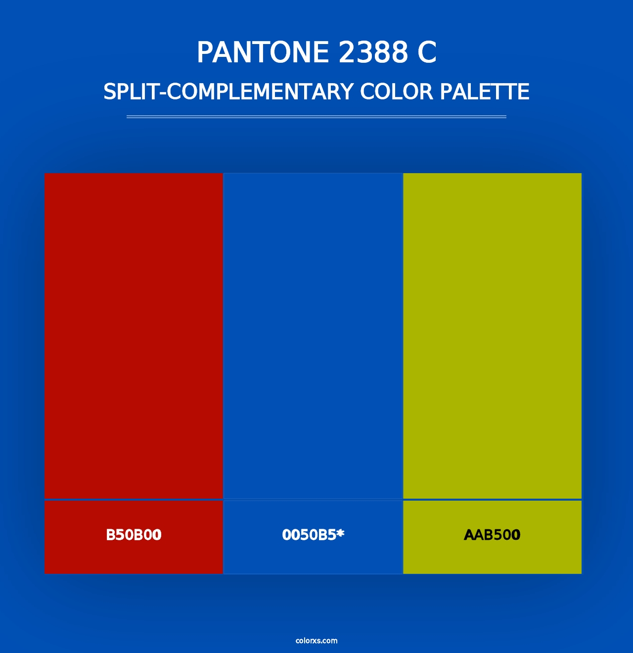 PANTONE 2388 C - Split-Complementary Color Palette