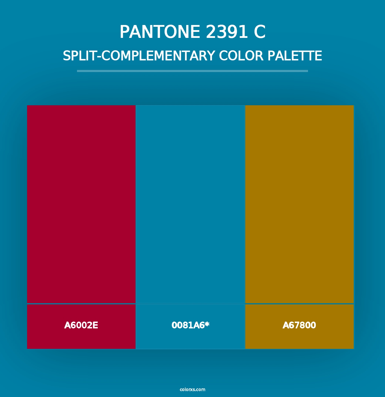 PANTONE 2391 C - Split-Complementary Color Palette