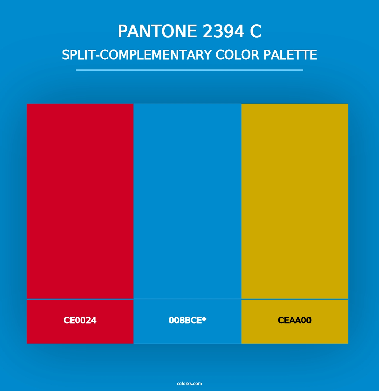 PANTONE 2394 C - Split-Complementary Color Palette