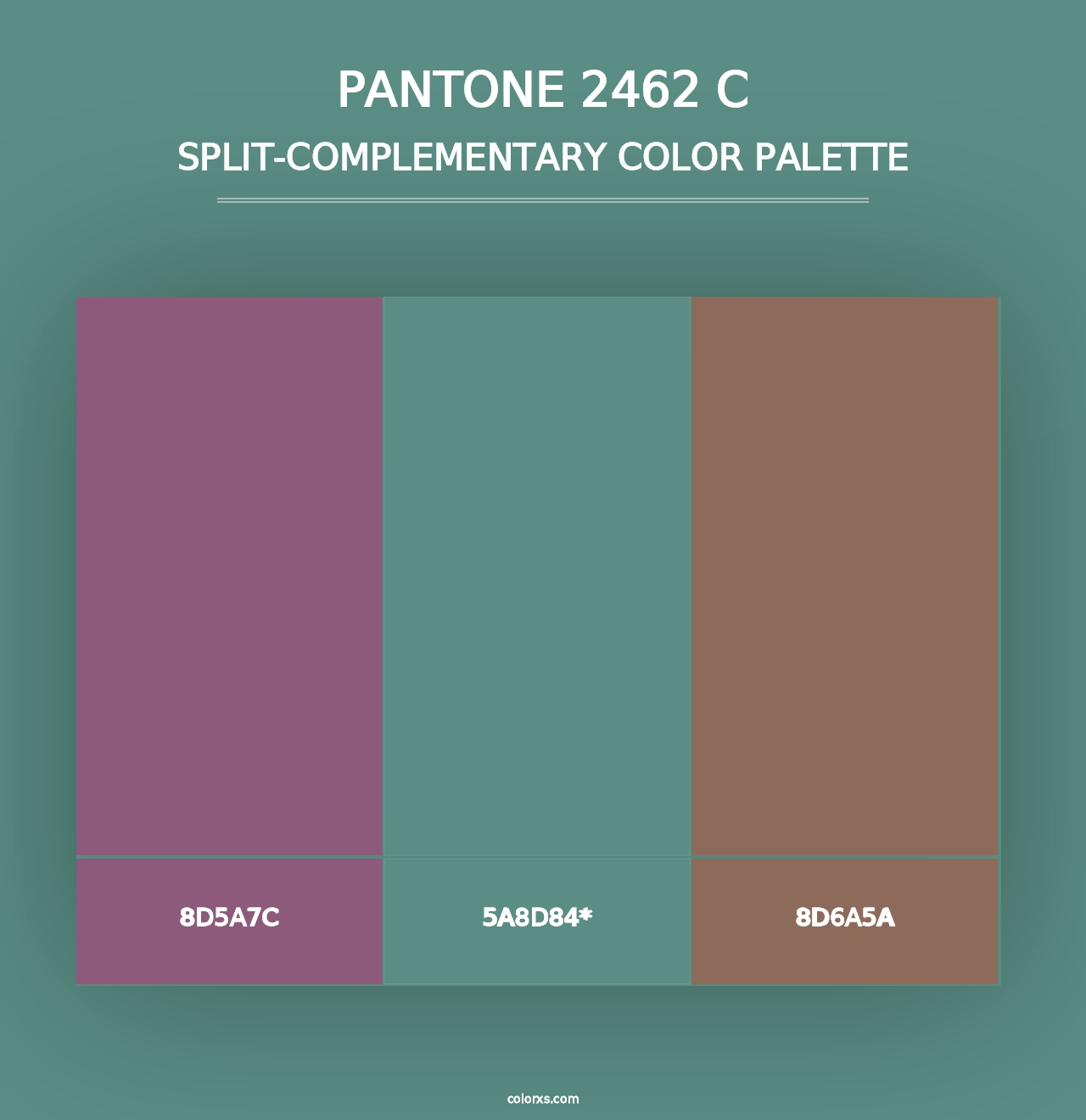 PANTONE 2462 C - Split-Complementary Color Palette