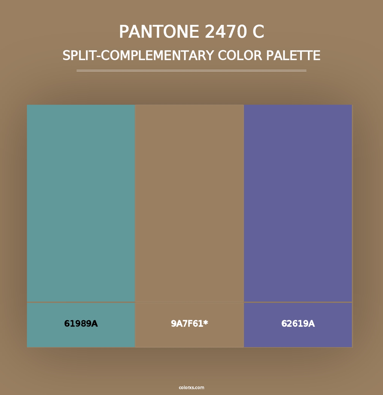 PANTONE 2470 C - Split-Complementary Color Palette