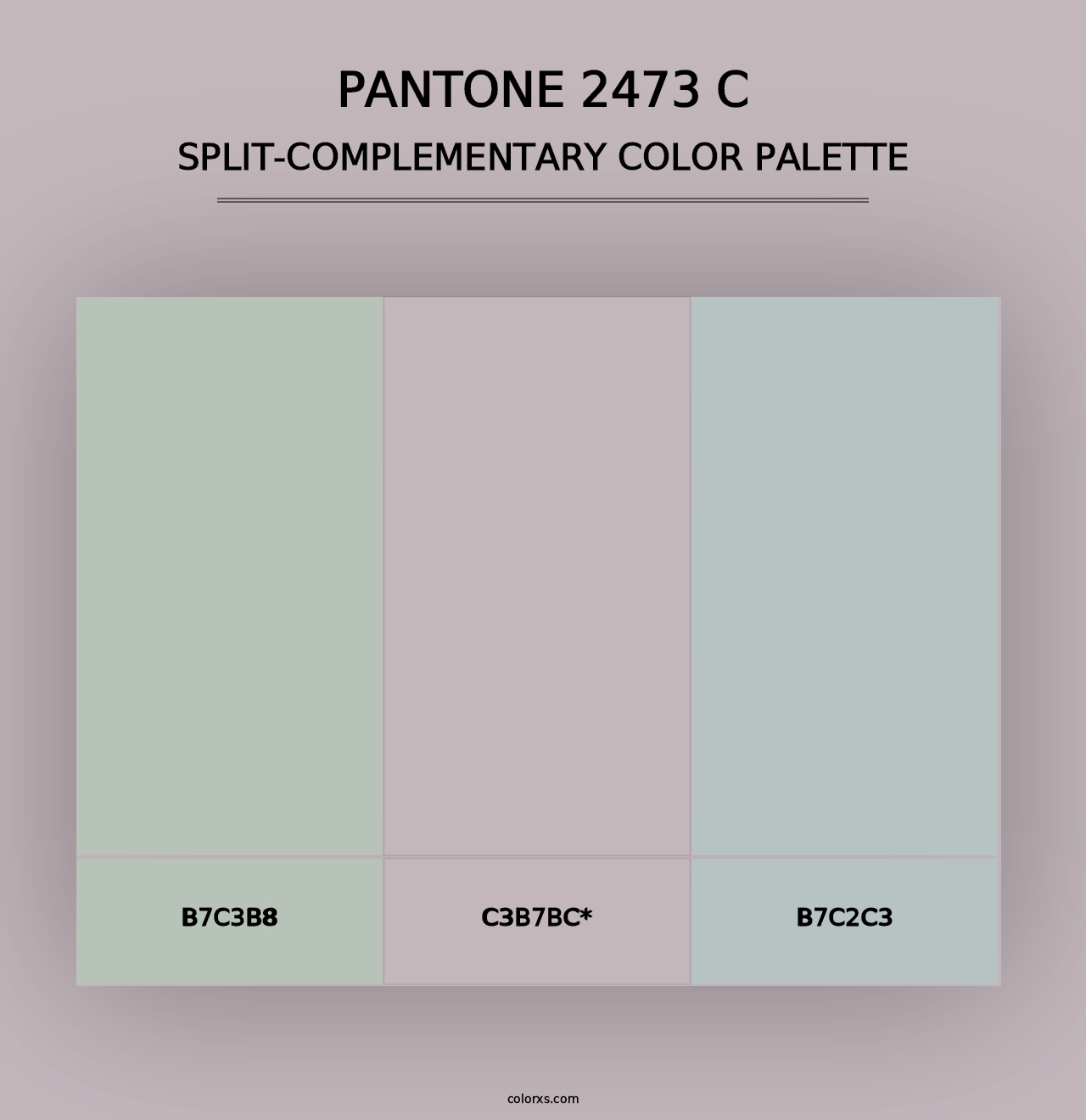 PANTONE 2473 C - Split-Complementary Color Palette