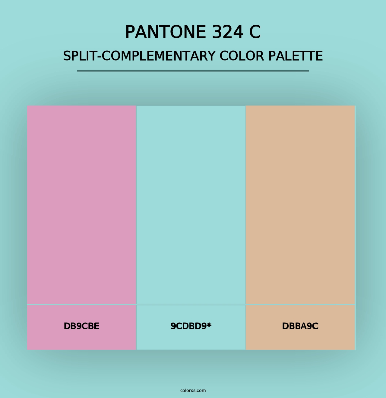 PANTONE 324 C - Split-Complementary Color Palette