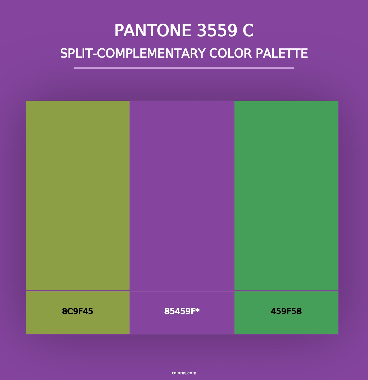 PANTONE 3559 C - Split-Complementary Color Palette