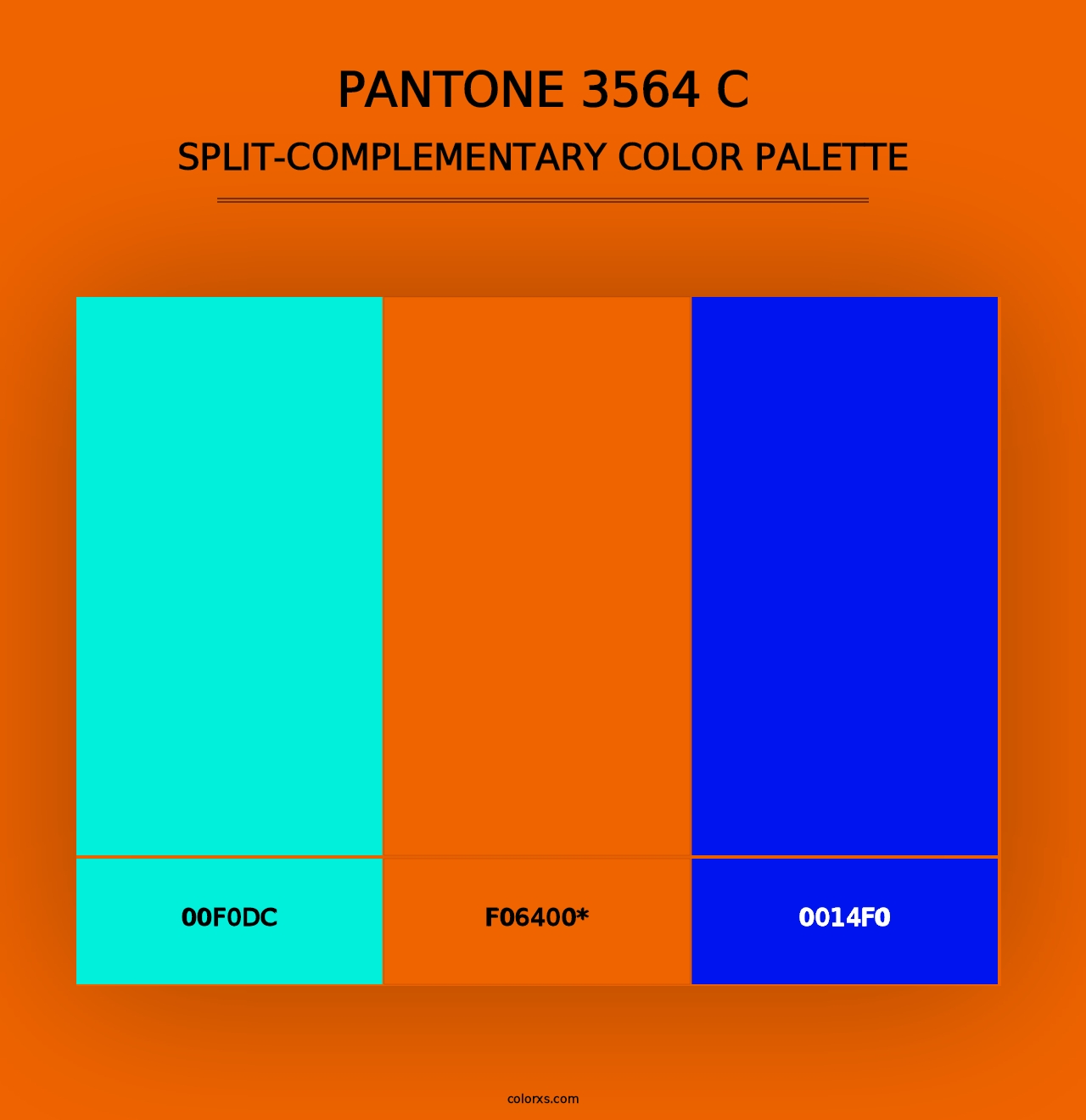 PANTONE 3564 C - Split-Complementary Color Palette