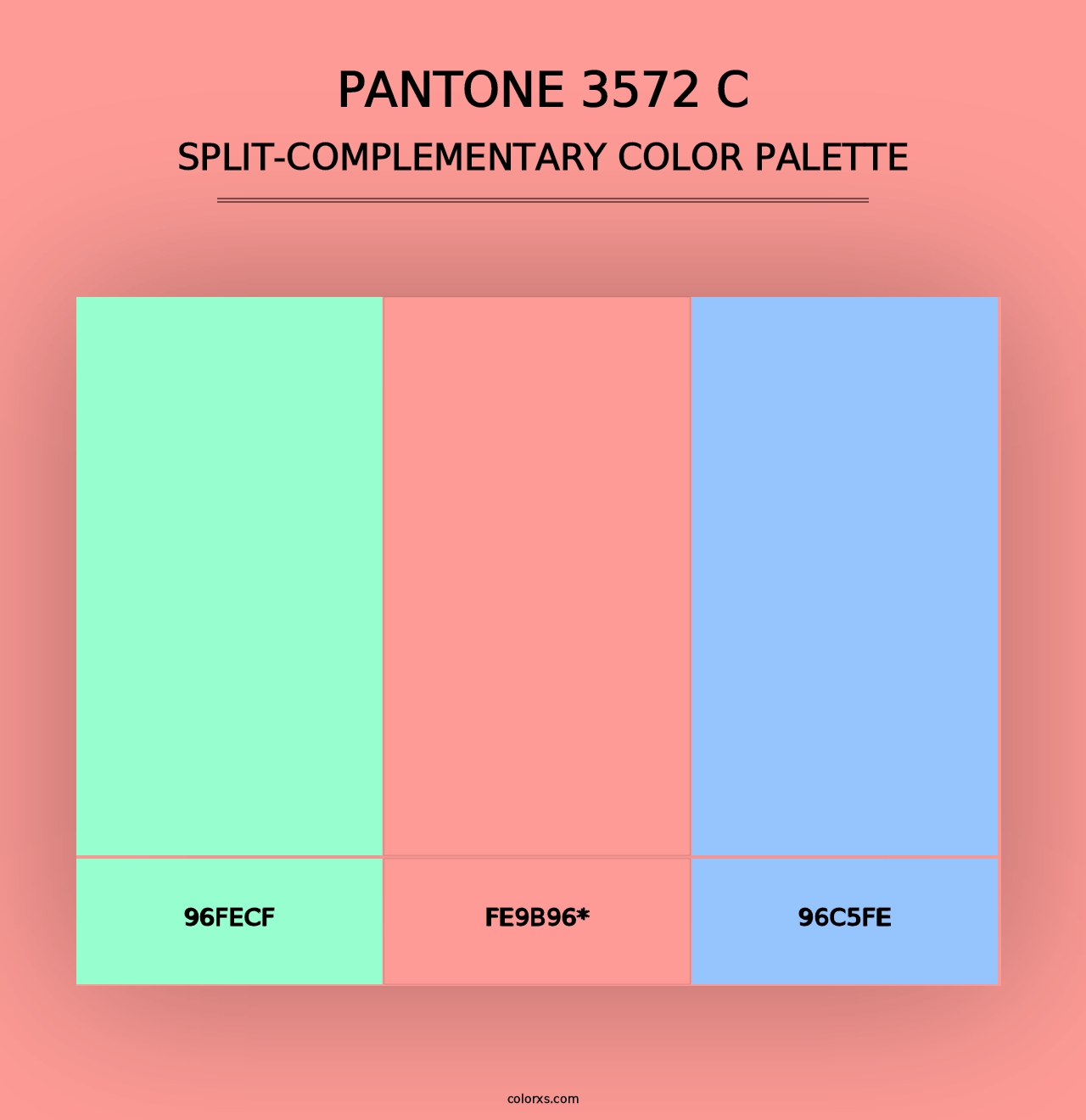 PANTONE 3572 C - Split-Complementary Color Palette