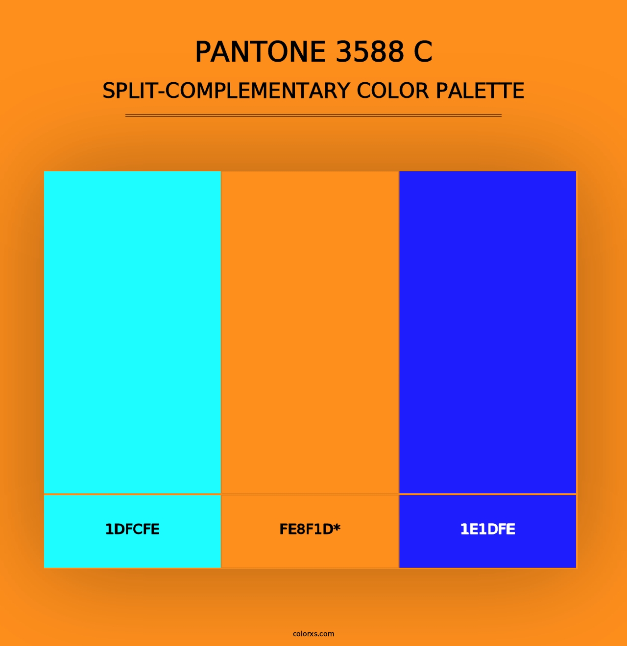 PANTONE 3588 C - Split-Complementary Color Palette