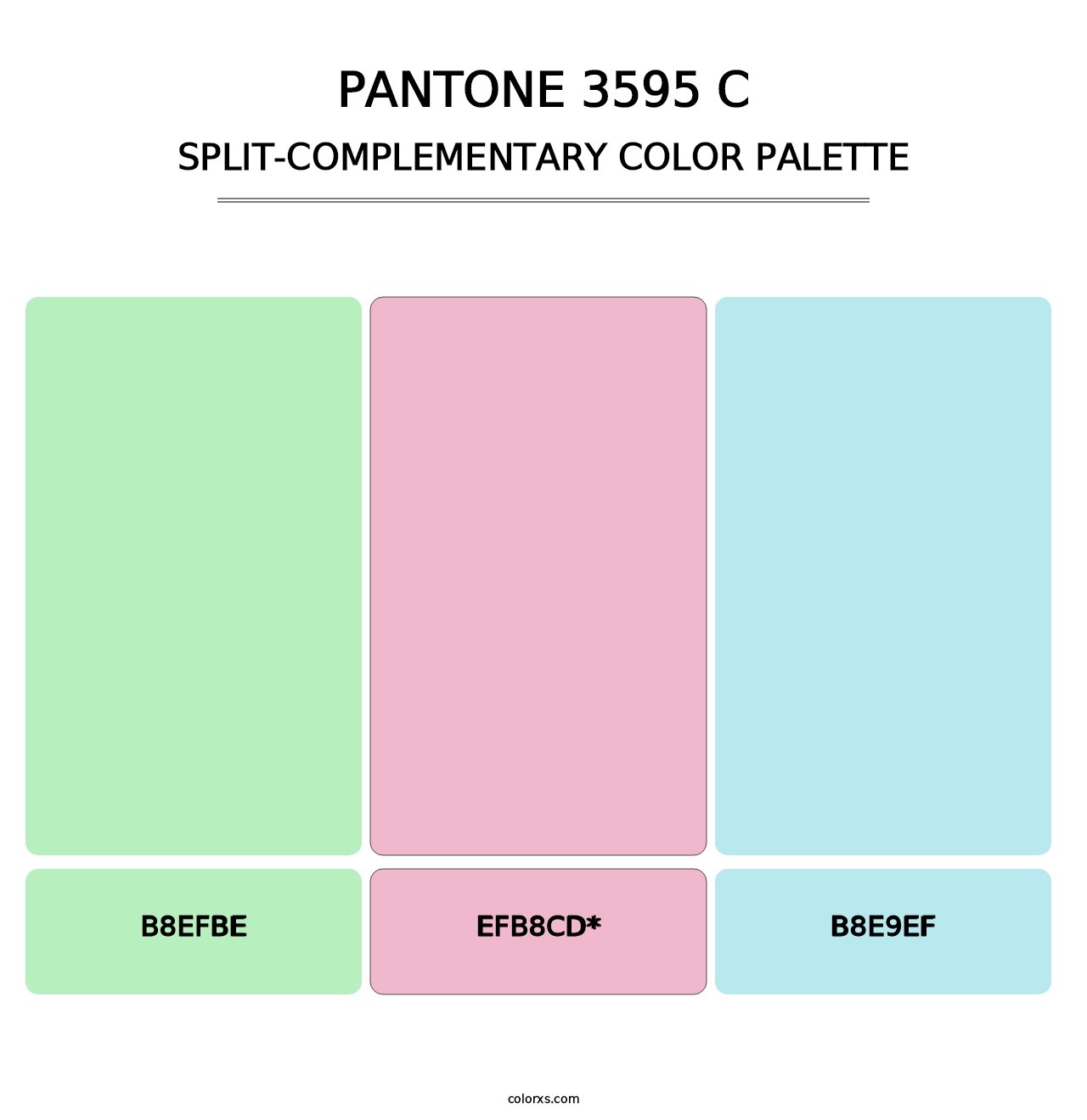 PANTONE 3595 C - Split-Complementary Color Palette