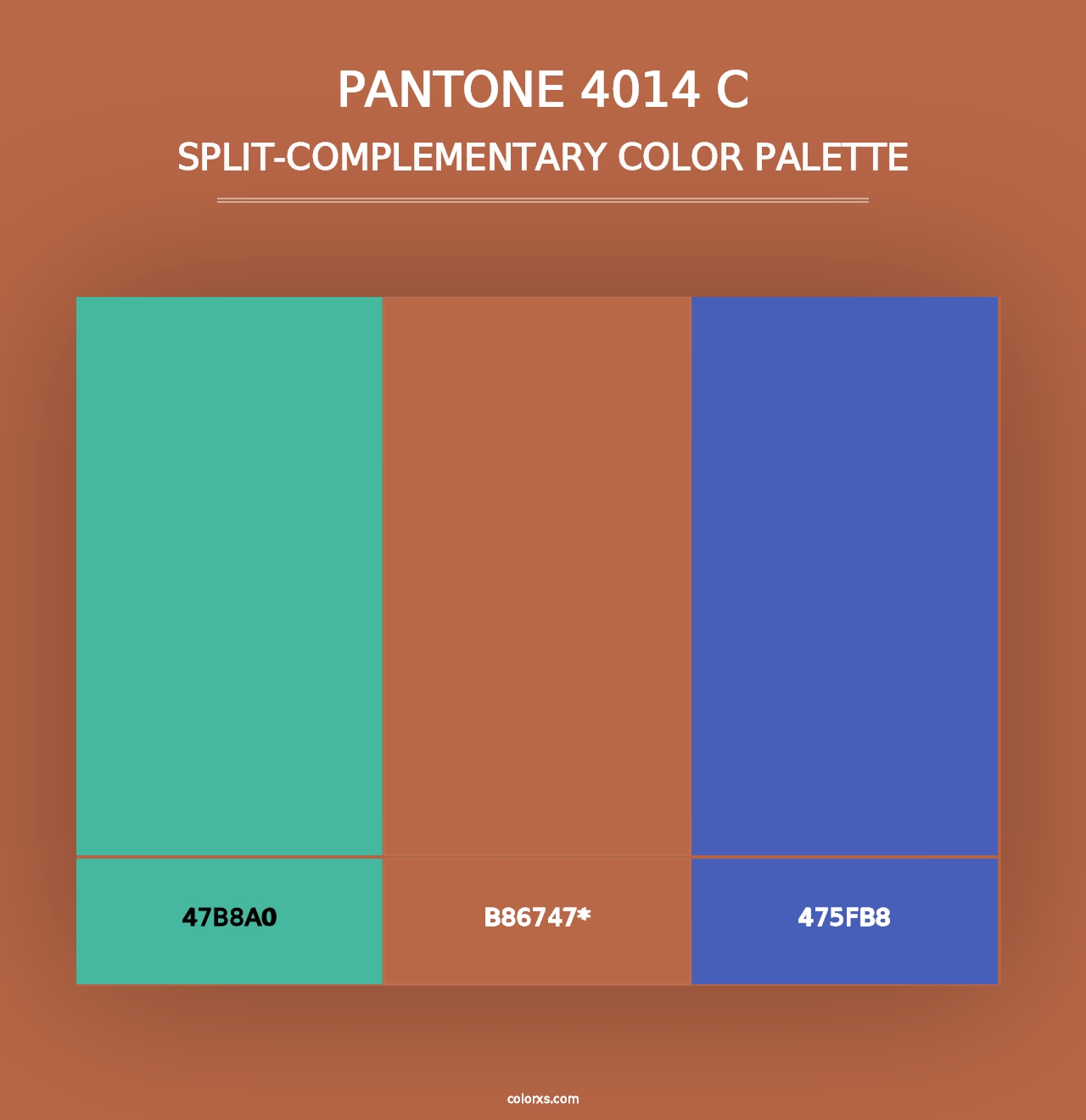 PANTONE 4014 C - Split-Complementary Color Palette